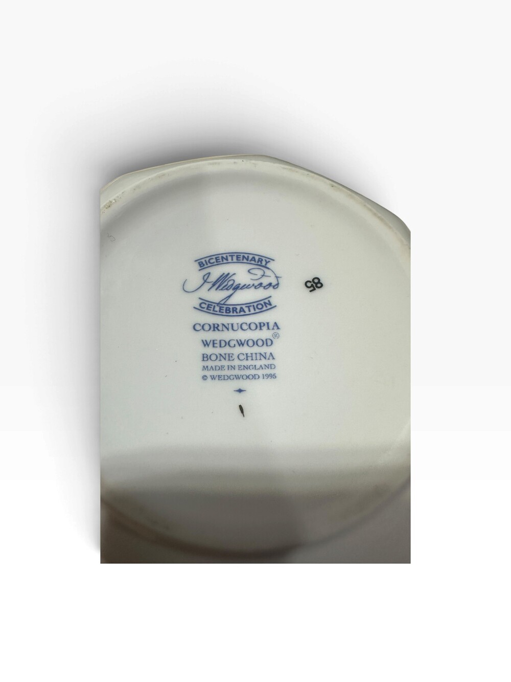Wedgwood Cornucopia Octagon Small Bowl Bicentenary 1995 Fine Bone China - Picture 7 of 10